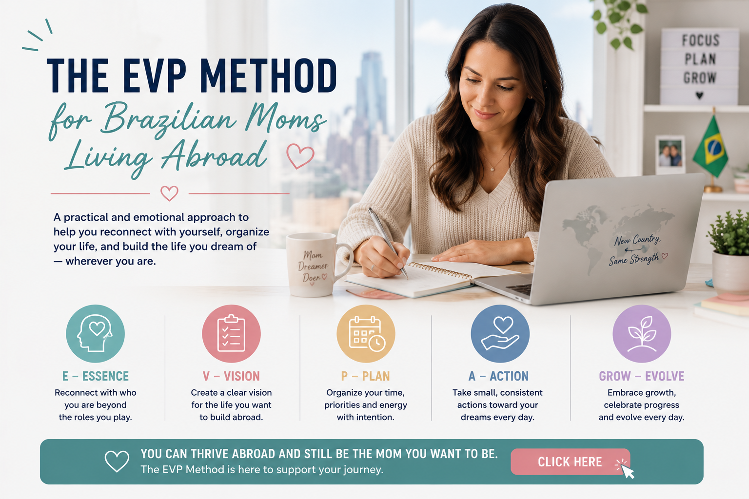 How Brazilian Moms Abroad Can Build an Online Career with the EVP Method